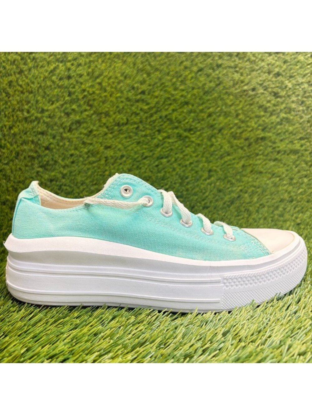 Converse Chuck Taylor All Star Move Womens Size 9 Blue Athletic Shoes Sneakers